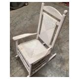 Heavy white rocking chair