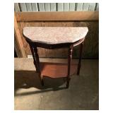 Side table with marble top