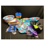 Party supplies and record bowls