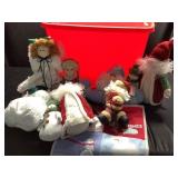 Tote of Christmas decor