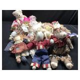Dolls, Bears, pig, Rabbit