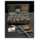 Toolbox with sockets and miscellaneous