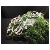 Rolls of Garland and light decor