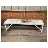 Metal bench 56 in x 18 in x 14 in