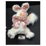 Porcelain baby in Rabbit costume