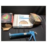 Caulk gun, edger, miscellaneous