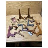 Wooden plate holders