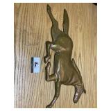 Copper horse wall hanging