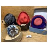 4 Vintage hats