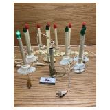 12 vintage candle stick lights