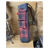 Plaid golf bag