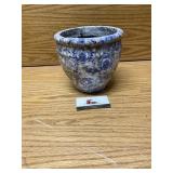 Terra-cotta glazed flower pot 7 inches tall