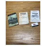 Harley Davidson and  triumph motorcycle handbooks