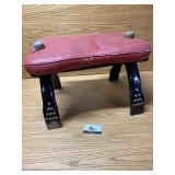 MCM camel saddle footstool