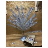 Approximately 46 inch aluminum Christmas tree