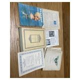 old playboy magazine and sheet music