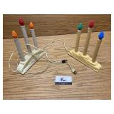 Celluloid electric candles untested