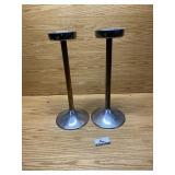 Copper and chrome  stands