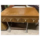 7 1/2 Tall 31 Long 17 deep31 Long Card catalog