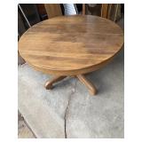 48 inch round oak table