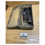 Shoe lath in wooden dovetailed box