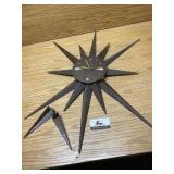 Mid century modern clock