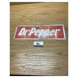 Metal Dr Pepper one-sided sign