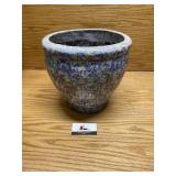 Terra-cotta glaze flower pot 11 1/2 tall 12 round