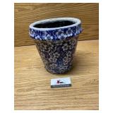 Terra-cotta glazed flower pot 9 1/2 tall 9 1/2