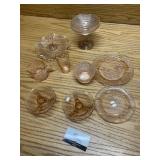 Pink Depression glass
