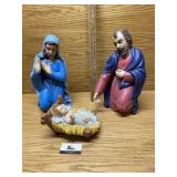 Ceramic nativity scene