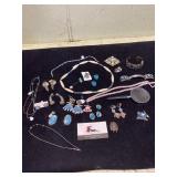 Jewelry necklaces and earrings