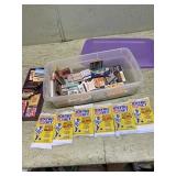 Advertising matches and NFL sports cards