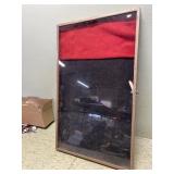 Metal lockable showcase 30 x 18 x 2 deep