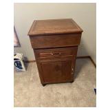 Walnut handmade inlaid cabinet