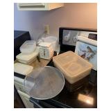 Scale and kitchen items