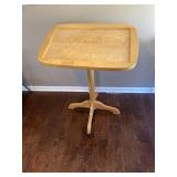 Maple barley twist tilt top table