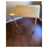 Folding leg table 27 inches tall  31 wide 23 deep