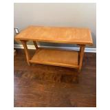 Maple table 18 tall 34 wide  14 deep