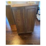 Walnut two door cupboard Cedar lined