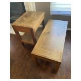 Coffee table and end table