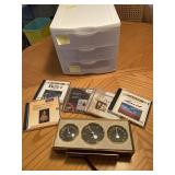 Three drawer plastic cabinet