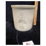 4 gallon elephant ear Redwing stoneware pottery