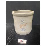3 gallon red wing stoneware crock