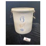 6 gallon red wing stoneware crack crack in the