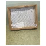 Wooden showcase 21 16 1/2 3 1/2 deep