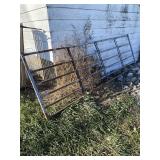 Approximately 10 foot long pipe gate