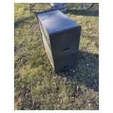 2 stack metal filing cabinet