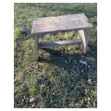 Wooden stool bucket bench