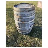Wooden 50 gallon barrel